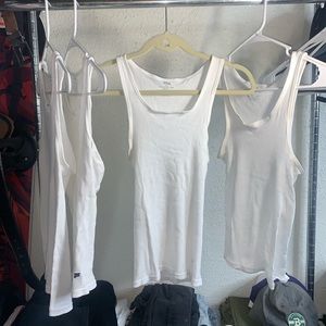 FILA white tank tops / tees (4 pack)